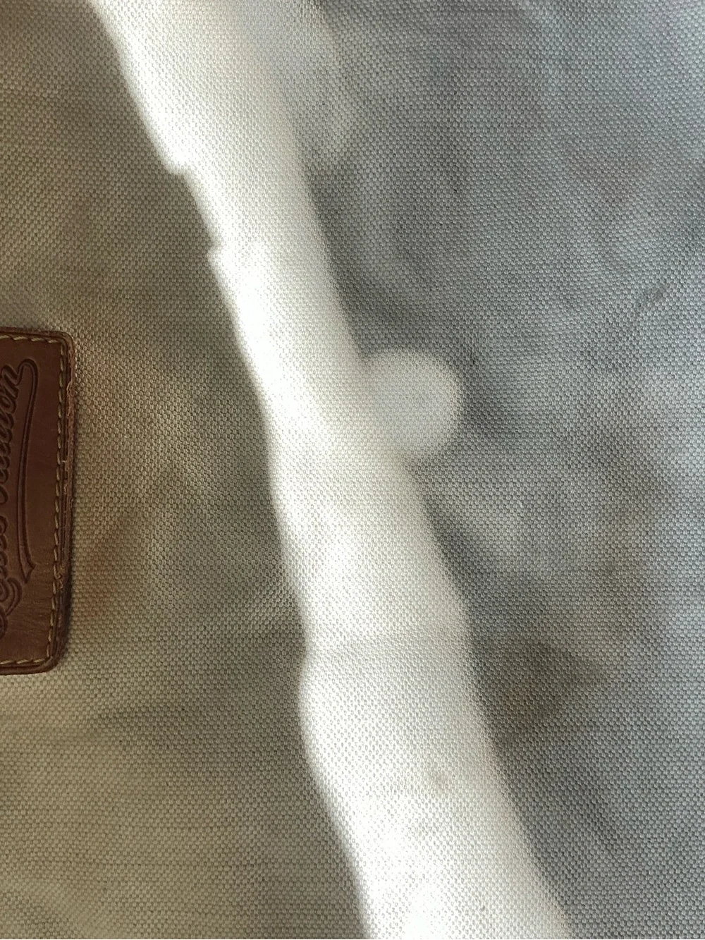 Louis Vuitton Beige Canvas Hobo with Mustard Yellow Logo Print